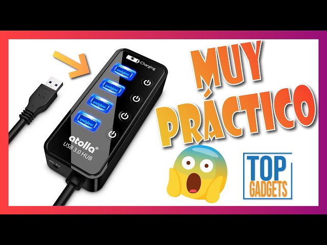 Vídeo relacionado con Hoppac Hub USB 3.0, 4 Puertos Divisor con interruptores Independientes, Adaptador para PC con luz LEd, Toma múltiple para la Transferencia rápida de Datos