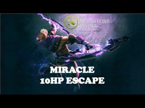 Miracle 10 HP Escape - OG vs VP Dota 2