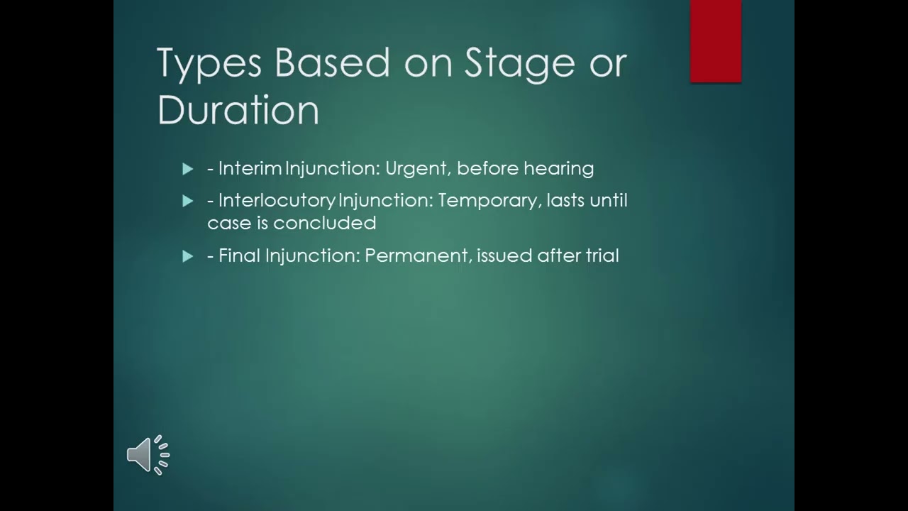 Injunctions in Civil Law Explained  | Types, Examples & Legal Use