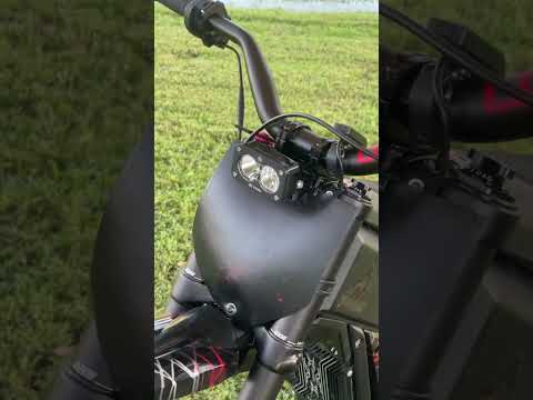 Baja S2 Pro Headlight #ebike #electric #bike #forgedcarbonfiber #talaria installed on Talaria XXX