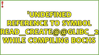 Ubuntu: &#39;undefined reference to symbol &#39;pthread_create@@GLIBC_2.2.5&#39; while compiling bochs