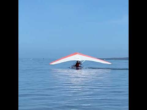 With a paddle to brace! #hanggliding #kayaking #unique #newzealand