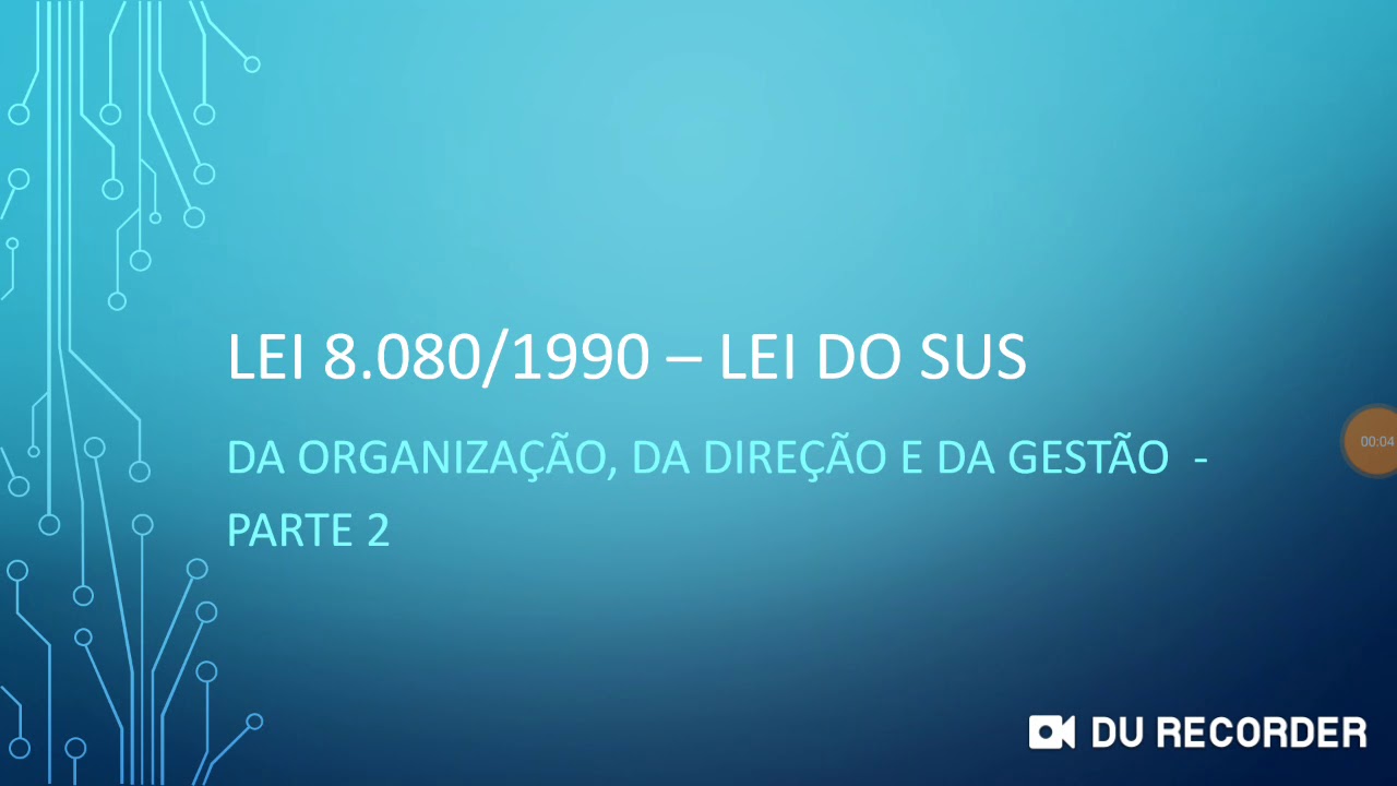 Lei 8.080/1990 - Lei do SUS - parte 5