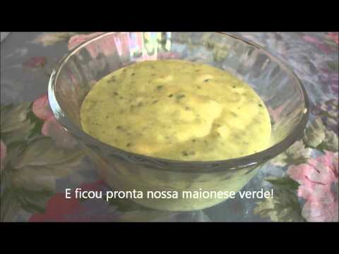 Maionese verde / Molho verde - sem ovo
