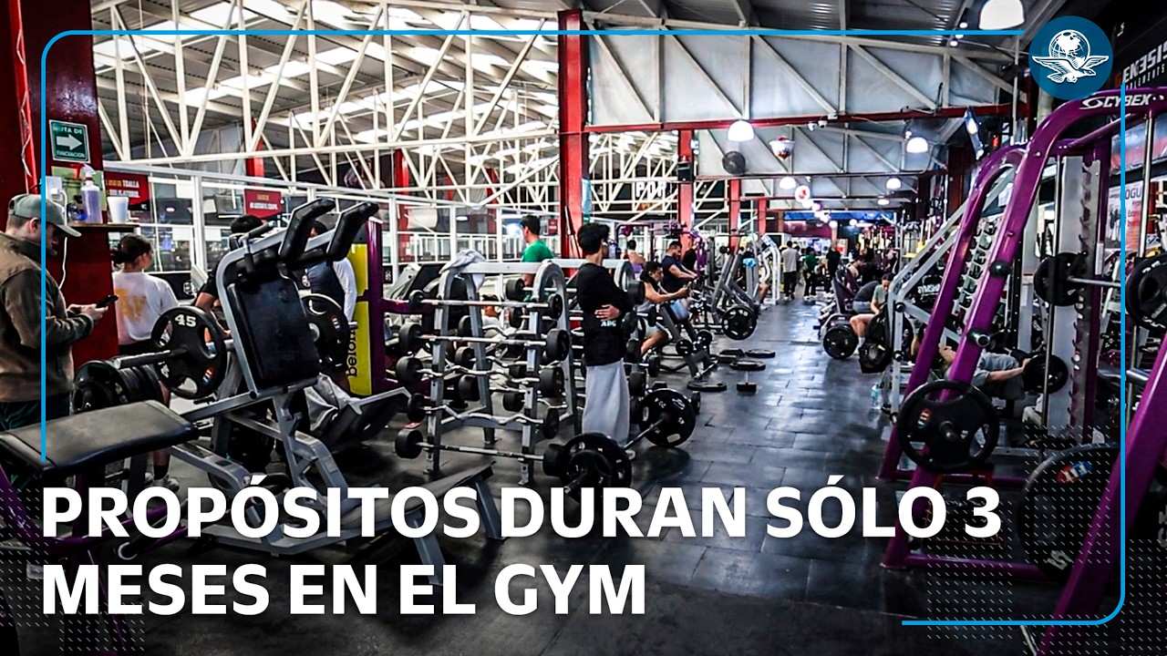 Ir al gym, un propósito que dura sólo 3 meses
