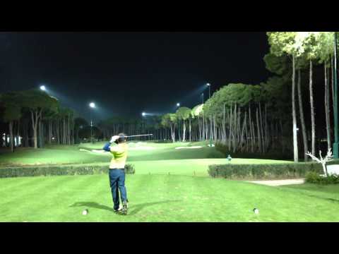 Incredible experience playing under the floodlights at Carya Golf Club