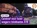 Celstraf voor boer die blokkade op de A18 'uitlokte'