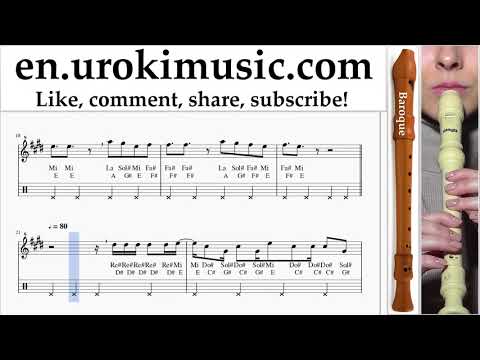 Recorder lessons (B.) Silvestre Dangond Nicky Jam - Cásate Conmigo Sheet Music Tutorial Part#2 um
