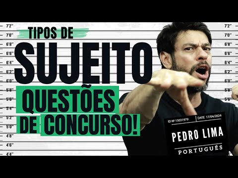 🔴✅TYPES OF SUBJECT | COMMENTED QUESTIONS | Portuguese with Pedrão!