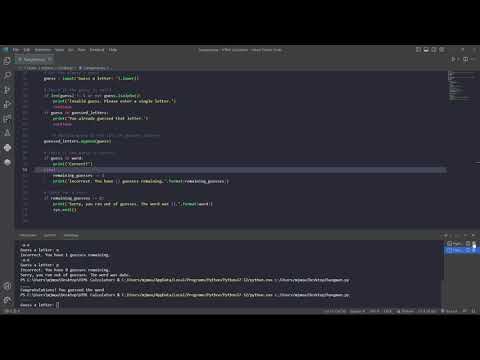 Python Hangman Console Game