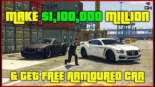 How to get $1.1 Million Dollars & Free Armoured Car + Casino Work Bonus Money Rewards - GTA Online