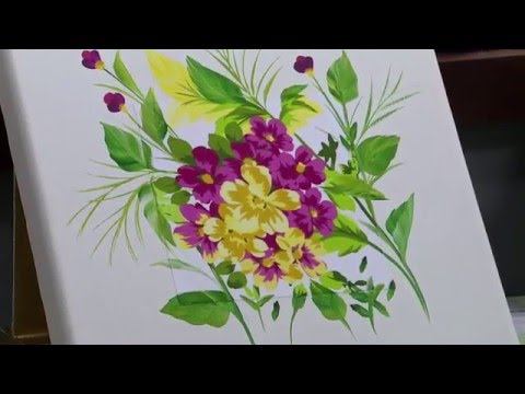 Mulher.com - 23/03/2016 - Tela composê floral - Ana Maria Guimarães  PT1