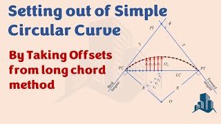 Setting out of Simple Circular Curve by Taking Offsets from Long Chord