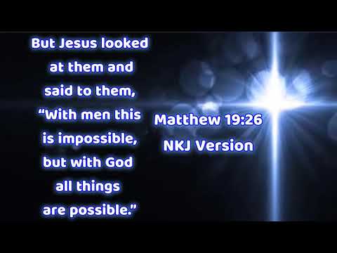 All things are possible with GOD