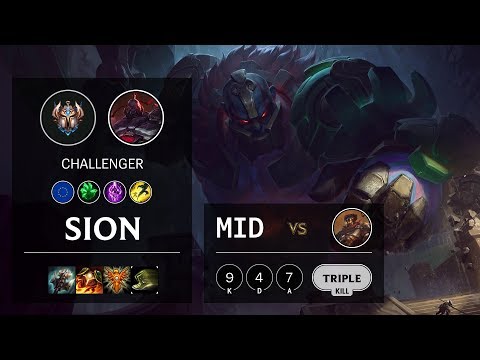 Sion Mid vs Viktor - EUW Challenger Patch 10.12