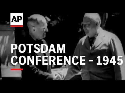 Berlin, einschließlich Churchill, Stalin und Truman auf der Potsdamer Konferenz – 1945