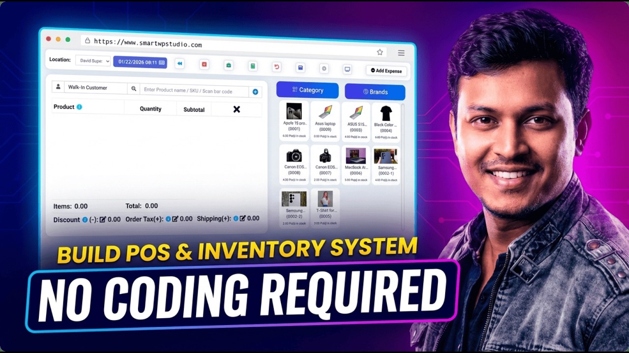 How to Build Your Own POS & Inventory Management System (No Coding) | Full Tutorial