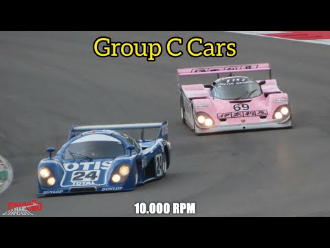 Group C Cars | Porsche 962 C, Jaguar XJR-14, Nissan R91CP | Pure Sound, Flames | Mugello Classic