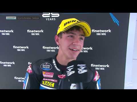 JuniorGP Race 1 Winner Interview | Jose Antonio Rueda | FIM JuniorGP 2022 - Round 3 Catalunya