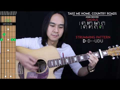 Take Me Home Country Roads Guitar Cover Acoustic - John Denver 🎸 |Tabs + Chords|