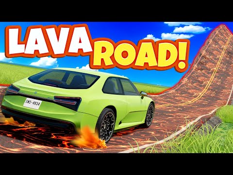 Can My Car Survive Crossing a Lava Road in BeamNG Drive Mods?
