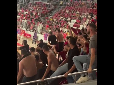 ENTRADA BRUTAL DOS ULTRAS BRAGA NA LUZ | SL Benfica vs SC Braga 2023 (Futsal)
