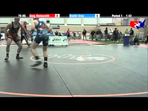 Greg Kleinsmith vs. Dustin Gray at 2013 ASICS FILA Cadet Nationals - GR