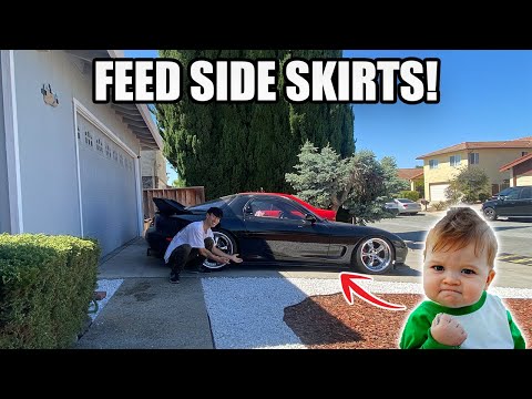 New JDM Side Skirts For My RX7!