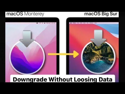 downgrade mac os without time machine downgrade mac os without time machine