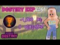 The *FASTEST* Way To Earn TONS of Destiny Experience! | Horse Destiny Roleplay