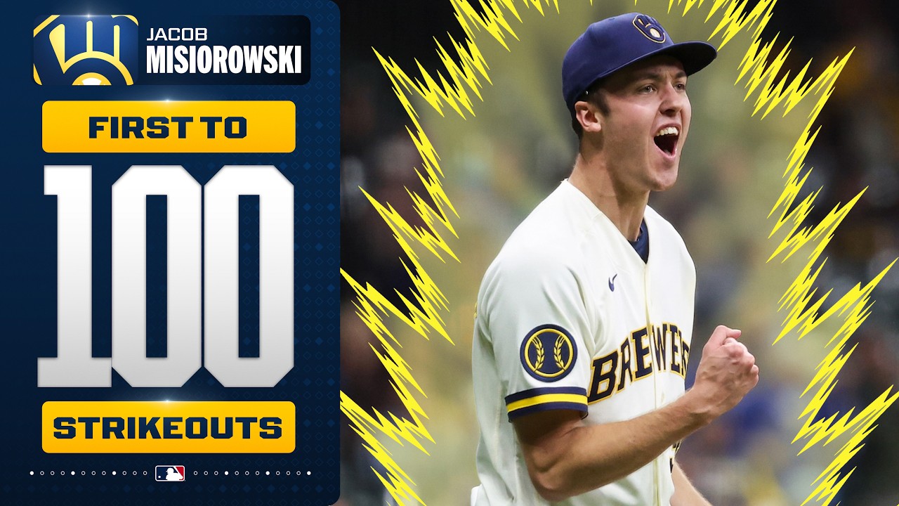 100+ MPH, 100+ Ks! 🔥 Jacob Misiorowski is the 1st pitcher to reach 100 strikeouts in 2026! 💪