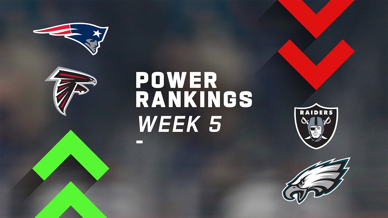 NFL Power Rankings Week 5: Patriots Rise 13, Raiders Out of Top 10