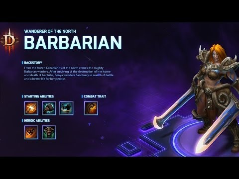 Barbarian Hero Abilities Preview - Heroes of the Storm Alpha