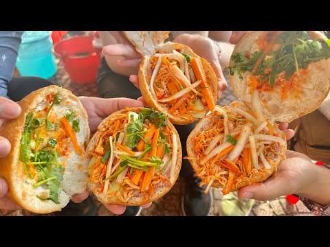#1216 Quán bánh mì gà xé siêu hot, bán mỗi ngày đúng 1 tiếng hết sạch ở Buôn Ma Thuột, Đaklak