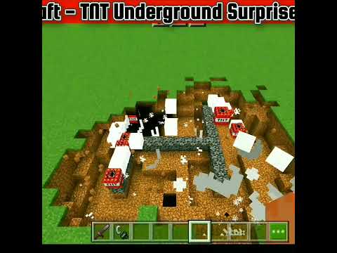 TNT Underground Surprise Design | Minecraft new shorts
