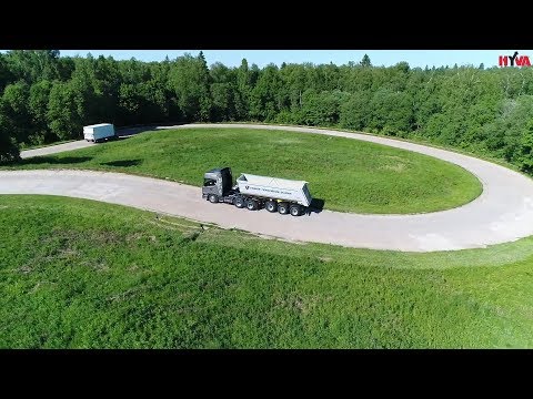 Test drive in Russia XT Scania New Truck Generation powered by HYVA ALPHA hydraulic