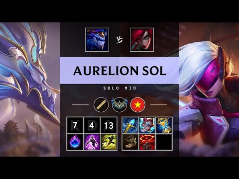 Aurelion Sol Mid vs Katarina - VN Challenger Patch 25.13
