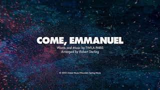 COME, EMMANUEL - SATB (piano track + lyrics)