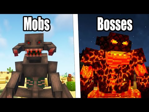 This Minecraft Mod adds in 1200 New Mobs Into the game & Allay Servants