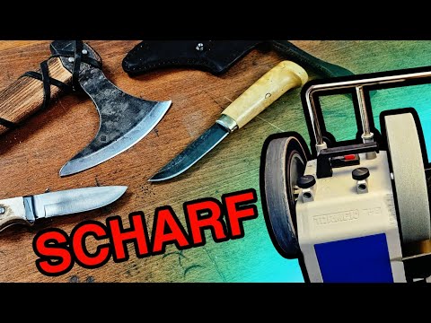 Super SCHARF ! Axt, Beil und Messer schärfen mit der Tormek T8, dieser Auftrag ist GENIAL.