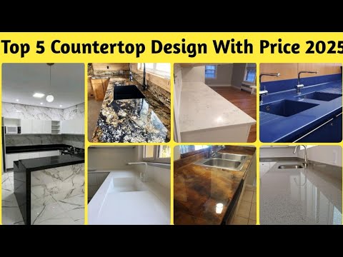 Top 5 Kitchen Countertop With Price 2025 || Granite Kitchen Design | Kitchen Countertop Design 