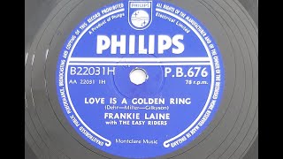 Frankie Laine &#39;Love Is A Golden Ring&#39; 1957 78 rpm