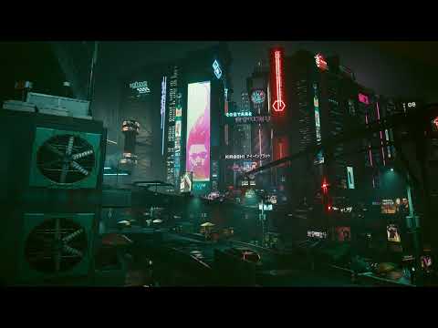 Cyberpunk Night City Ambience | Futuristic Neon Rain Soundscape | Deep Focus & Study | 10 Hours