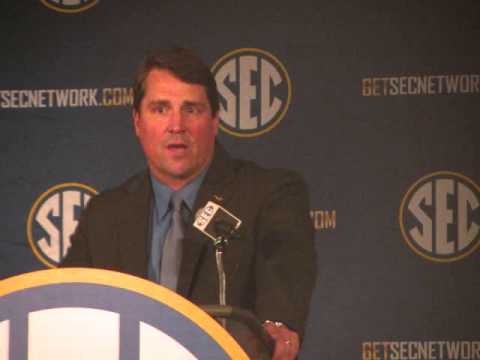 Florida's Head Coach Will Muschamp at SEC Media Days 2014