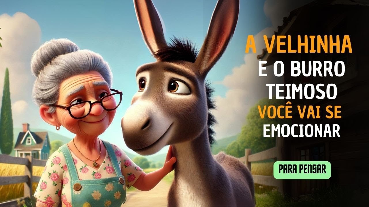 A VELHA E O BURRO TEIMOSO Essa História Pode Acontecer Com Você