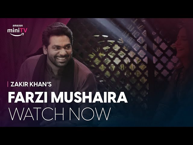 @Zakir Khan's Farzi Mushaira | Watch Now on Amazon miniTV for FREE