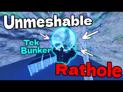 How to make your Rathole Unmeshable with the new Tek Bunker on Official Smalltribes Ark ASA Official