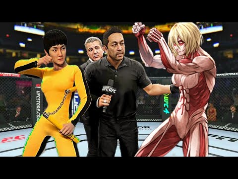 Bruce Lee Woman vs. Attack Titan woman - EA Sports UFC 4