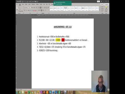 Graad 11   Rekeningkunde   Aansuiwerings 2