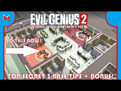 Evil Genius 2!: DO THESE 3 TIPS! + Bonus! (Tips / Tutorial)